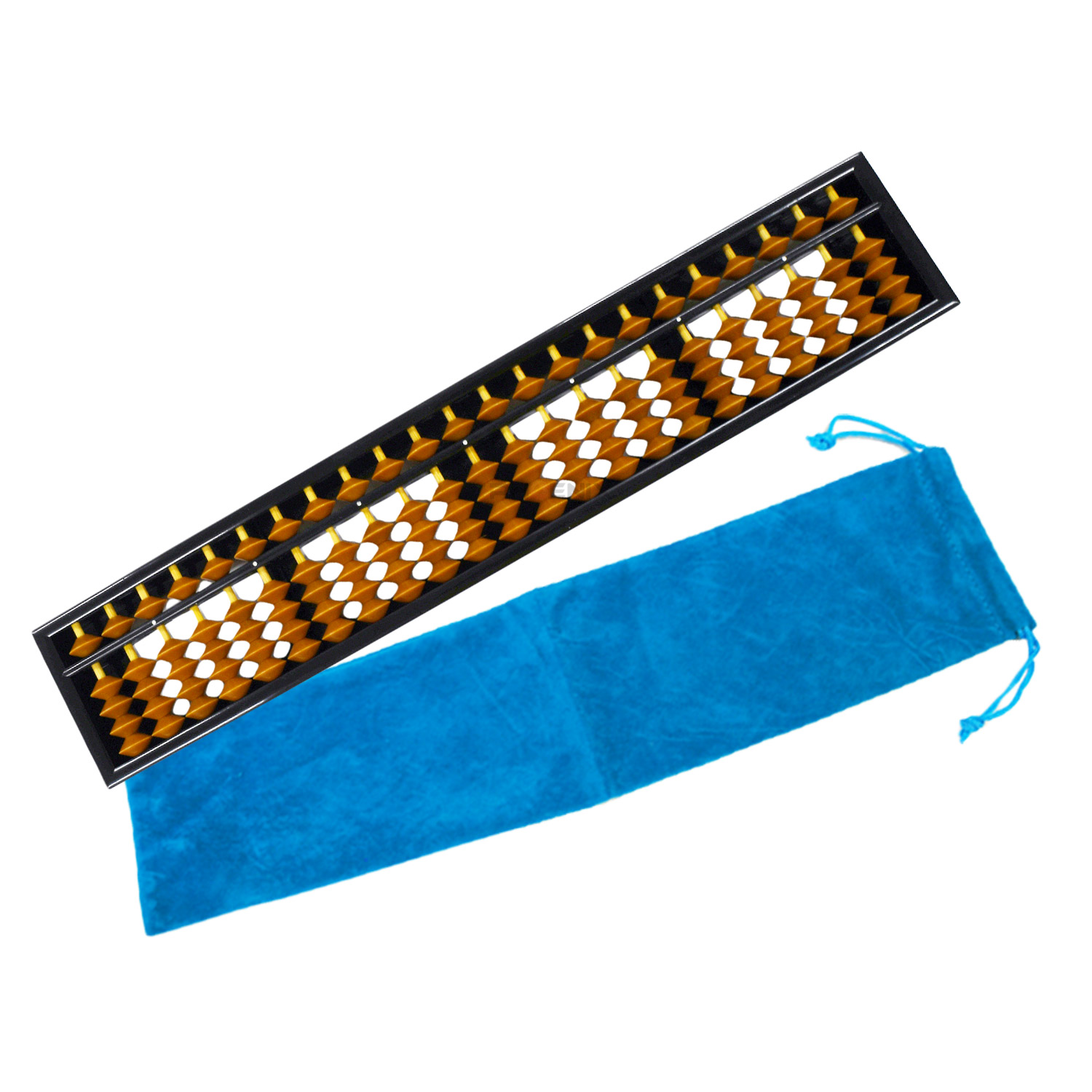 CKファクトリー そろばん 23桁 ケース 付き 算盤 茶色 ソロバン