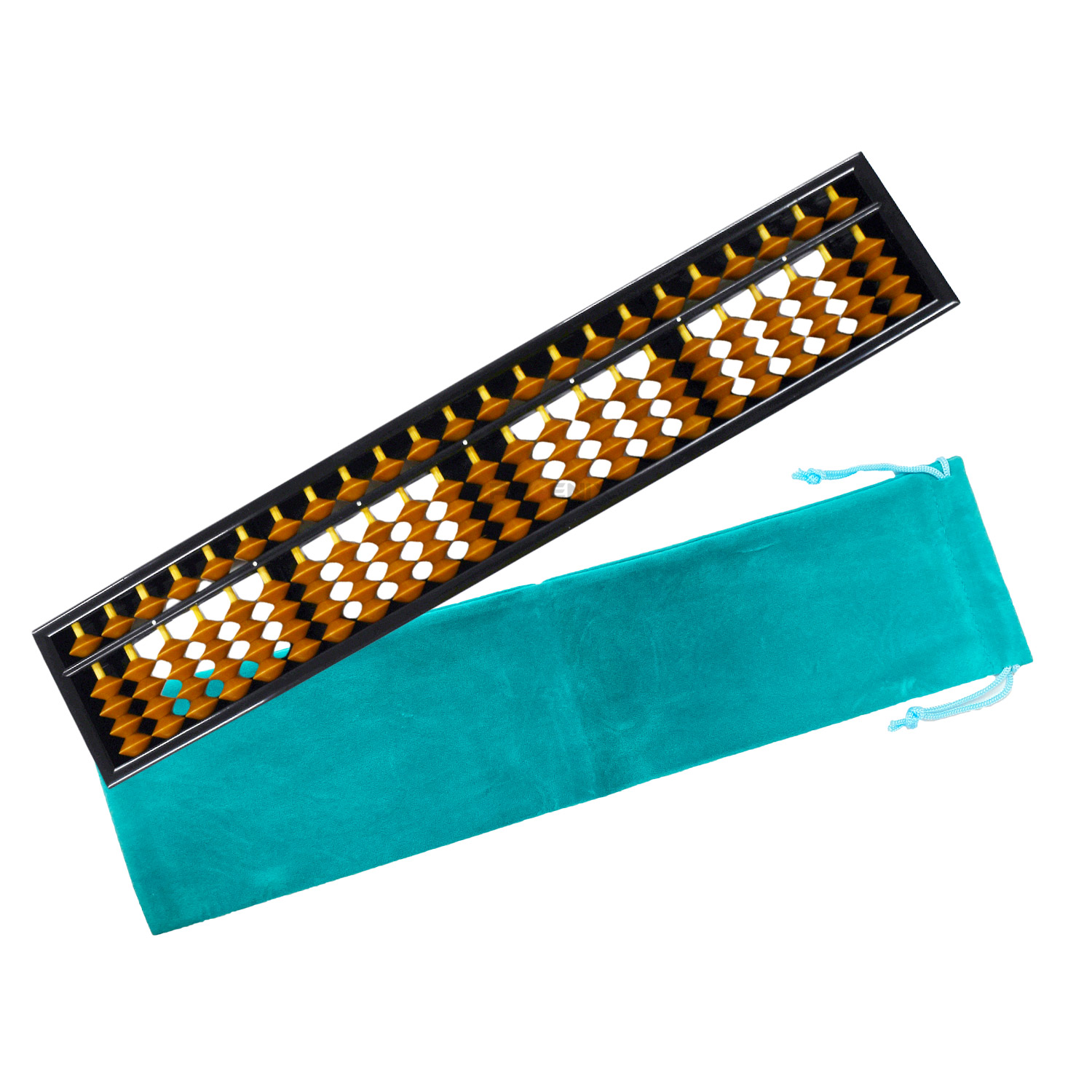 CKファクトリー そろばん 23桁 ケース 付き 算盤 茶色 ソロバン