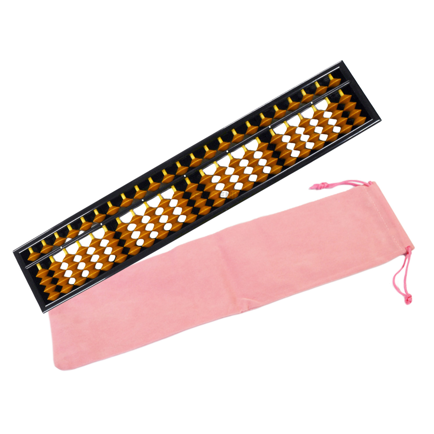 CKファクトリー そろばん 23桁 ケース 付き 算盤 茶色 ソロバン