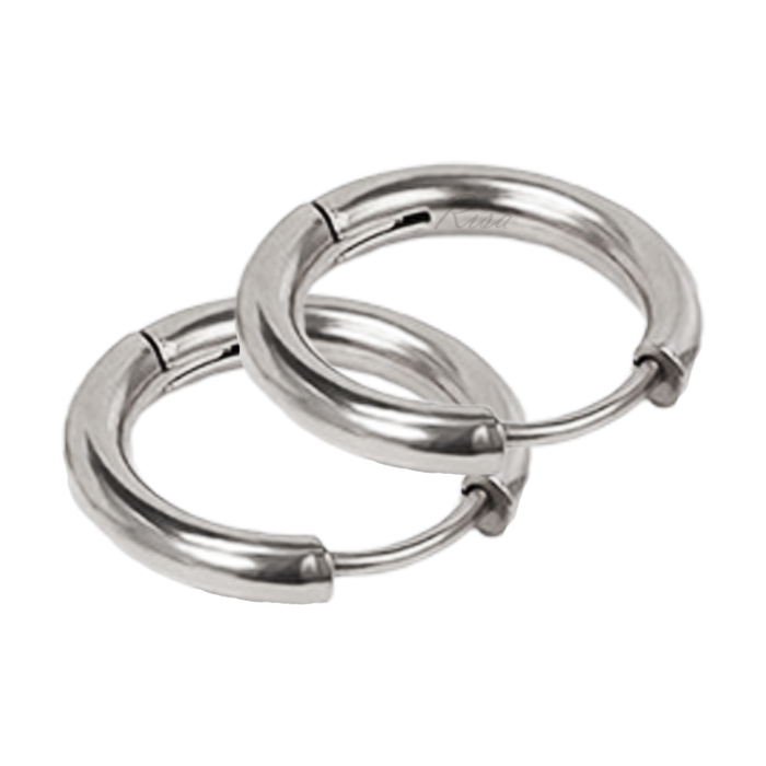 フープピアス ボディピアス 両耳セット 金属アレルギー 対応 8mm ~ 20mm 18G サージカルステンレス つけっぱなし メンズ レディース リング | Risa | 01