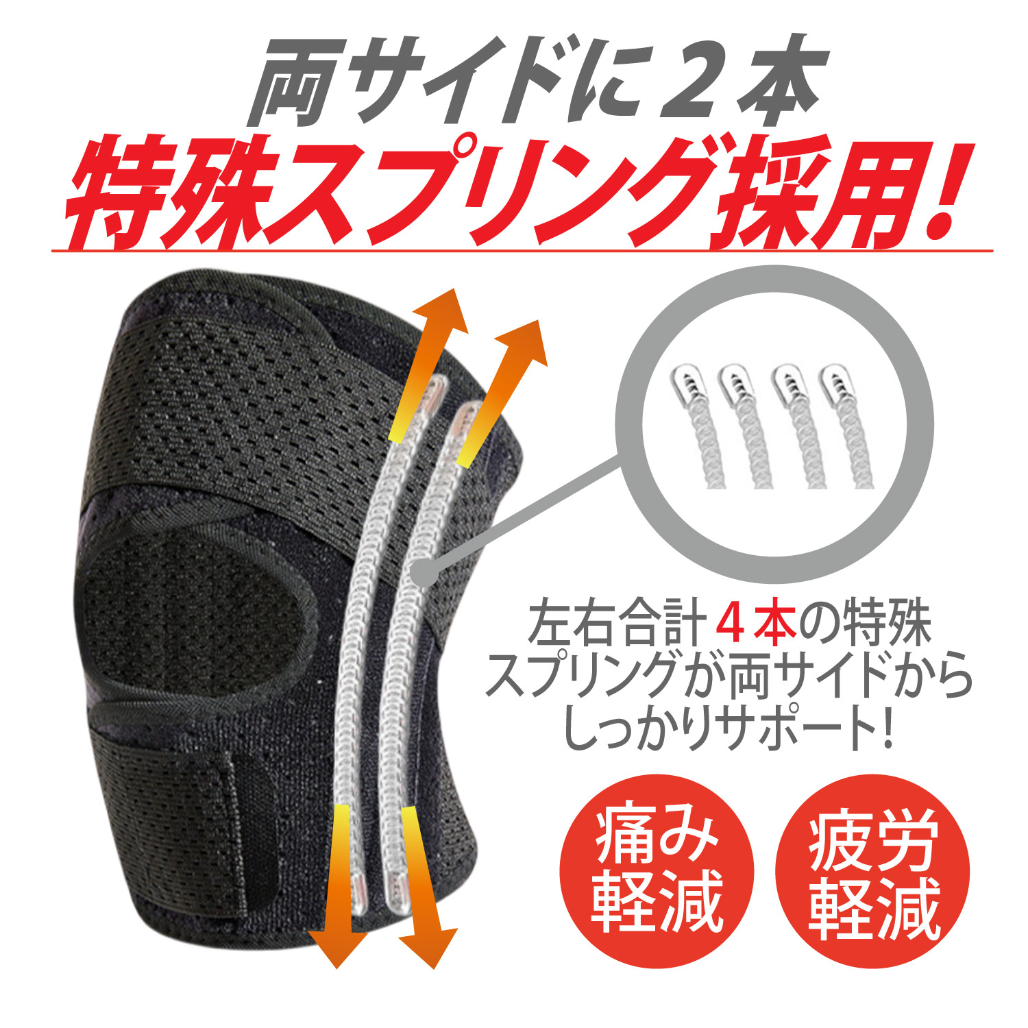 CKヘルスケア 膝サポーター シリコンパット 5サイズ M L XL XXL XXXL