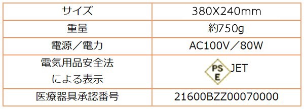 コスモパック CS型 家庭用遠赤外線温熱器