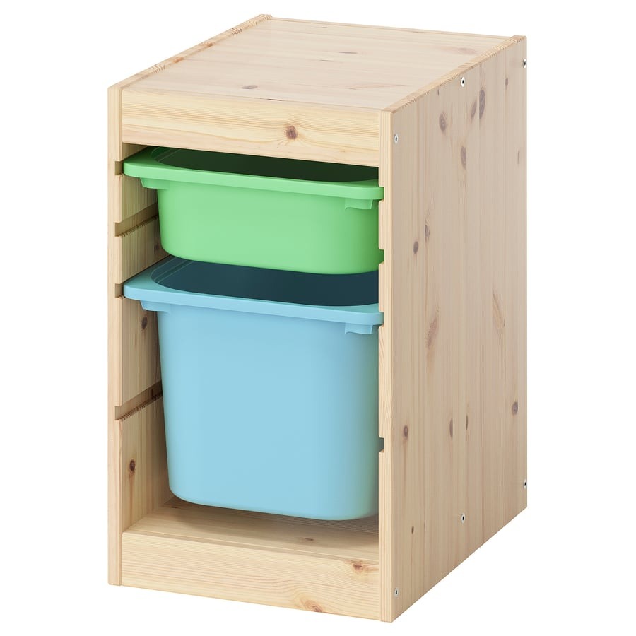 セット商品】IKEA イケア 収納コンビネーション パイン ボックスS