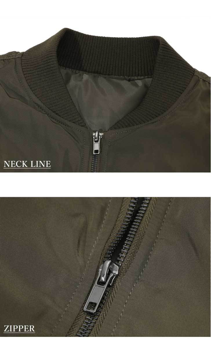 MA-1 レディース ma1 ブルゾン 中綿入り 暖かいアウター フライトジャケット MA1