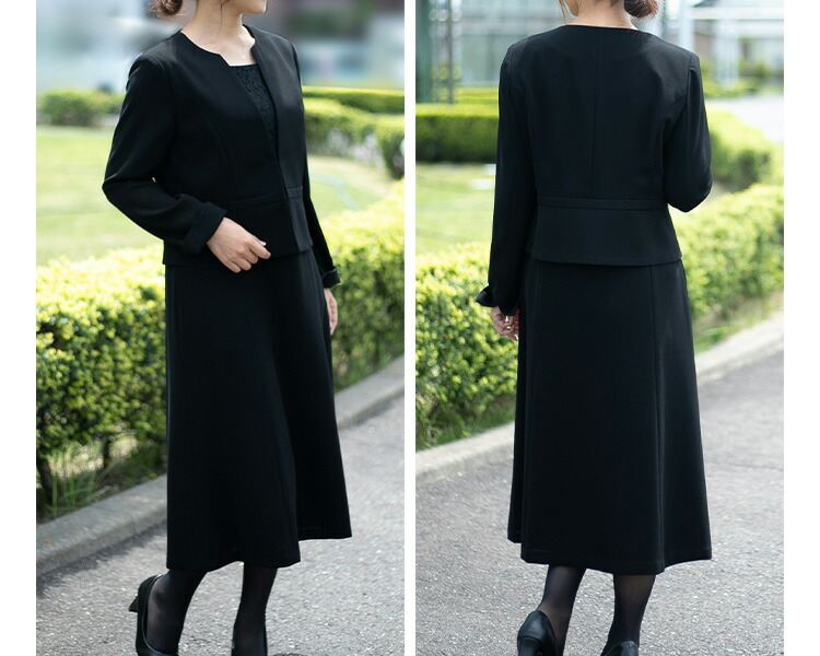 【送料無料/再入荷】 脱着が超ラク 前開き式 礼服 ワンピース 洗える 通年 9-15号 喪服 礼服 卒業式 冠婚葬祭 葬儀 レディース ブラック フォーマル ワンピース |  | 01