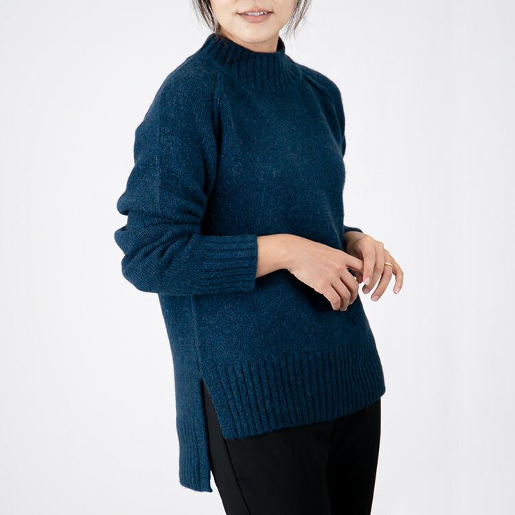【送料無料/再入荷】 ベビーキャメル100％ ボトルネックニット 4色 長袖 レディース トップス ニット セーター チクチクしない 獣毛 希少 高級 ふんわり |  | 04