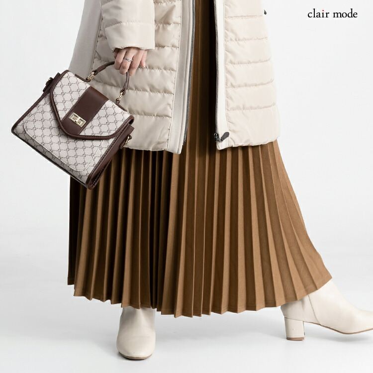 【送料無料/再入荷】 華やかツイルプリーツスカート 7色 M-LL 洗える レディース ボトムス スカート プリーツスカート フレアスカート ロング丈 体型カバー |  | 02