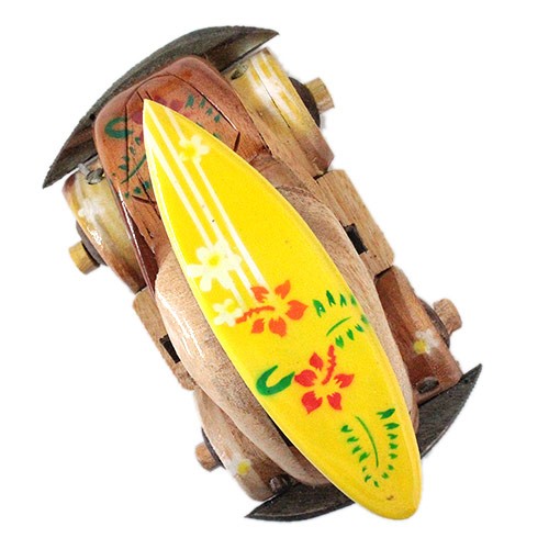 ウッドカー 車 木製 サーフボード インテリア ハワイ 置物 ギフト