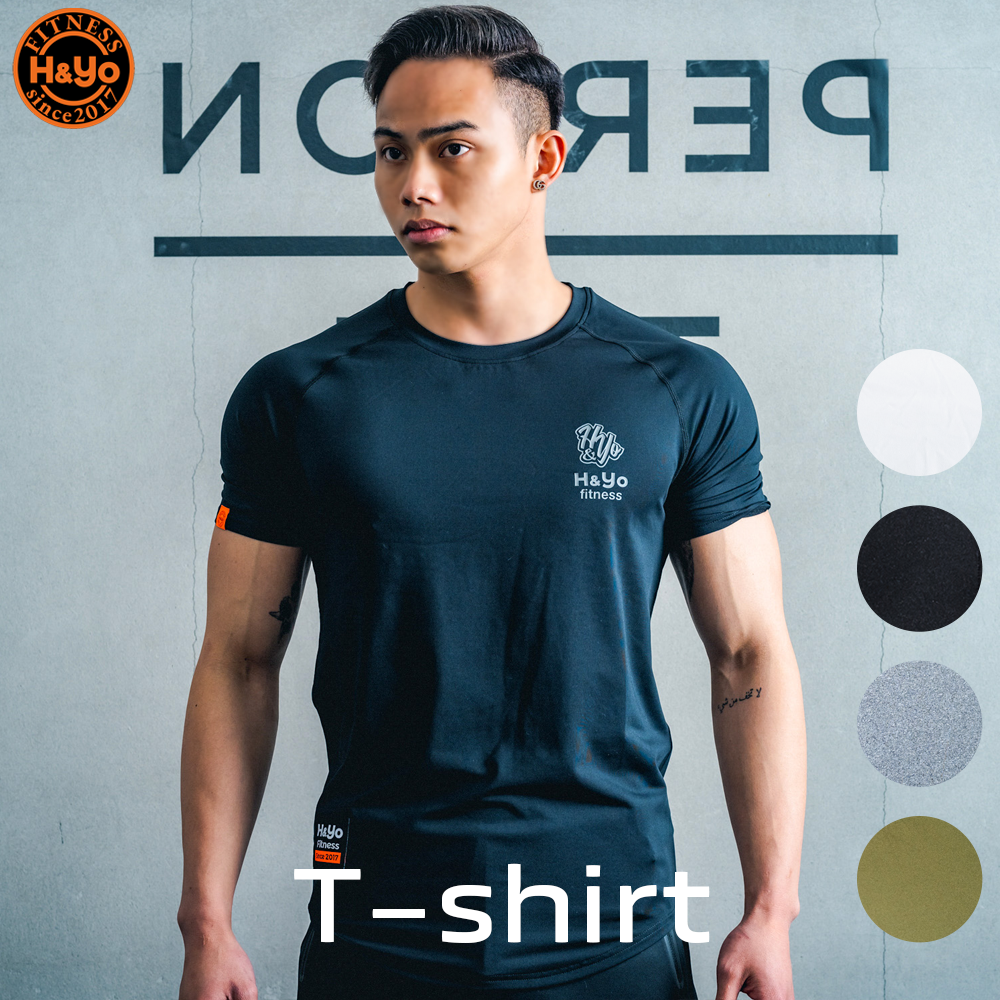 H＆Yo fitness H&Yo Tシャツ メンズ レディース 男女兼用 ワークアウト