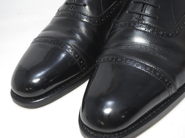 BURBERRY バーバリー Uチップトゥシューズ 26cm ブラック