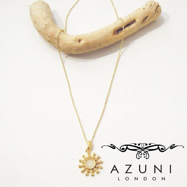 アズニ AZUNI ムーンストーン付きネックレス レディース 新品 未使用 ゴールド キャサリン妃 ブランド 海外 女性 婦人 正規品