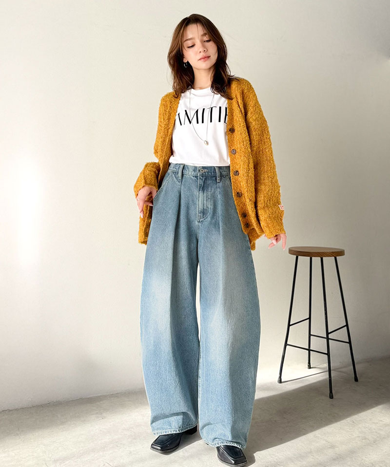 【 クラシカルエルフ classical elf 】 【楽ちん♪ ウエスト ゴム 入り】 デニムパンツ レディース 大きいサイズ ボトムス パンツ カーブタック | classicalelf | 10