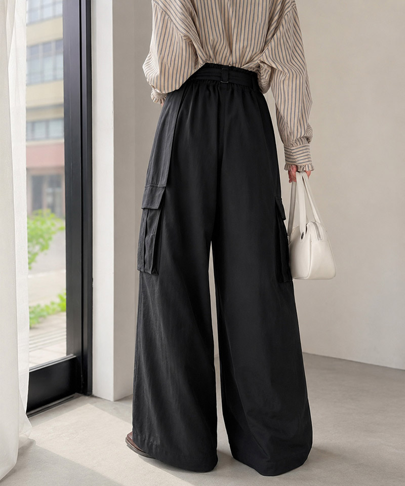 一着で、ラフなのにキレイを叶える◎2タックロングベルト付きカーゴパンツ Classical Elf クラシカルエルフ ce0940264 | classicalelf | 06
