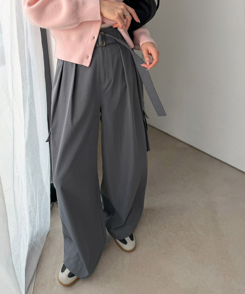 一着で、ラフなのにキレイを叶える◎2タックロングベルト付きカーゴパンツ Classical Elf クラシカルエルフ ce0940264 | classicalelf | 10