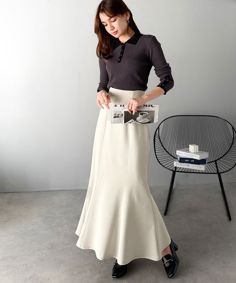 【 クラシカルエルフ classical elf 】 ボトムス スカート レディース マーメイドロングスカート | classicalelf | 03