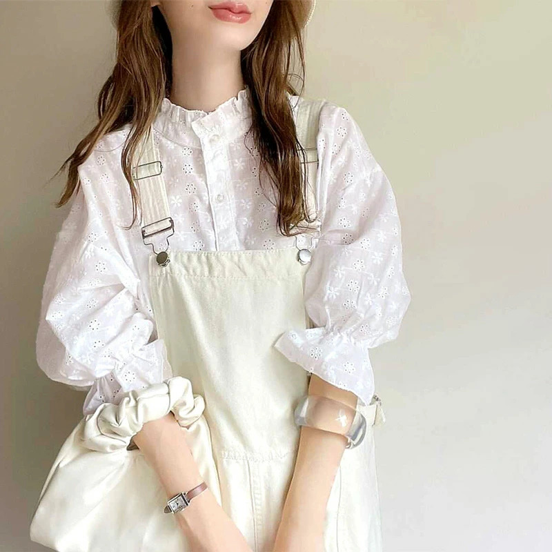 classical lace blouse クラシカル レース ブラウス Antique Cotton Scallops & Torsion Lace Blouse（アンティーク