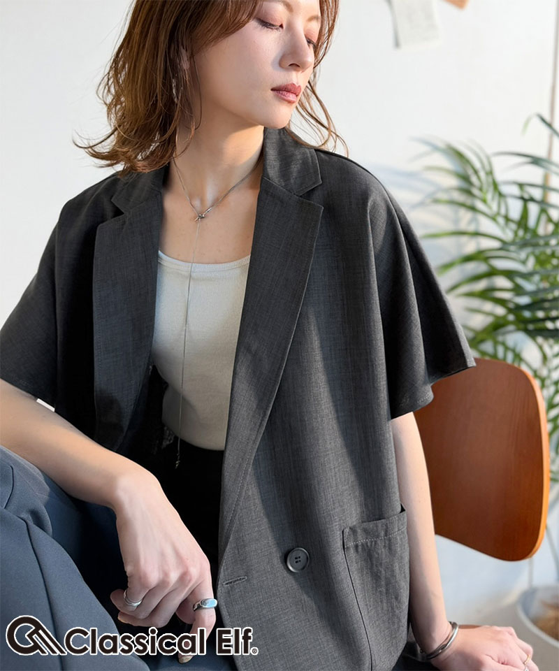【 クラシカルエルフ classical elf 】アウター ジャケット レディース リネン ライク | classicalelf