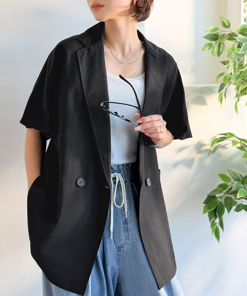 【 クラシカルエルフ classical elf 】アウター ジャケット レディース リネン ライク | classicalelf | 04