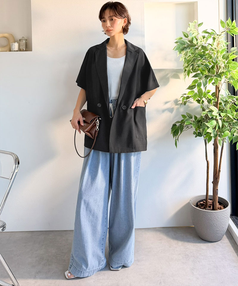【 クラシカルエルフ classical elf 】アウター ジャケット レディース リネン ライク | classicalelf | 05