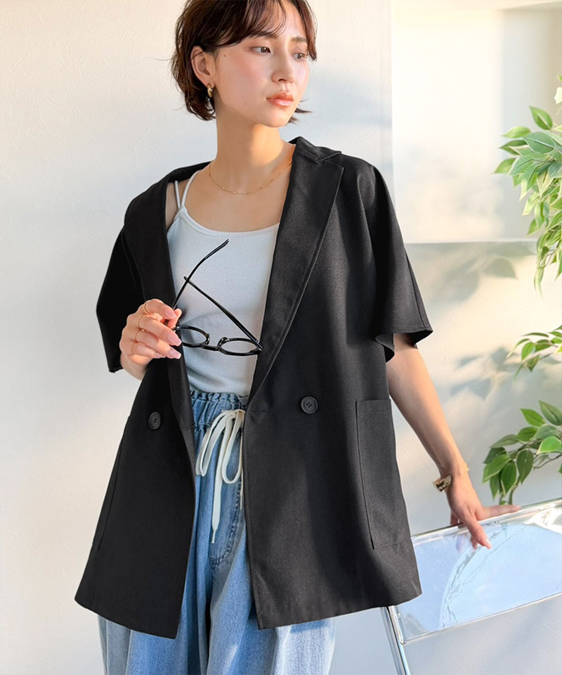 【 クラシカルエルフ classical elf 】アウター ジャケット レディース リネン ライク | classicalelf | 06