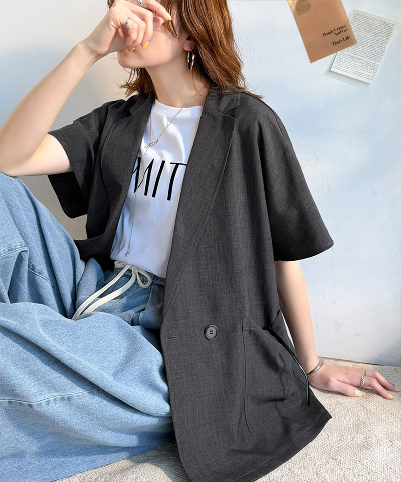 【 クラシカルエルフ classical elf 】アウター ジャケット レディース リネン ライク | classicalelf | 08