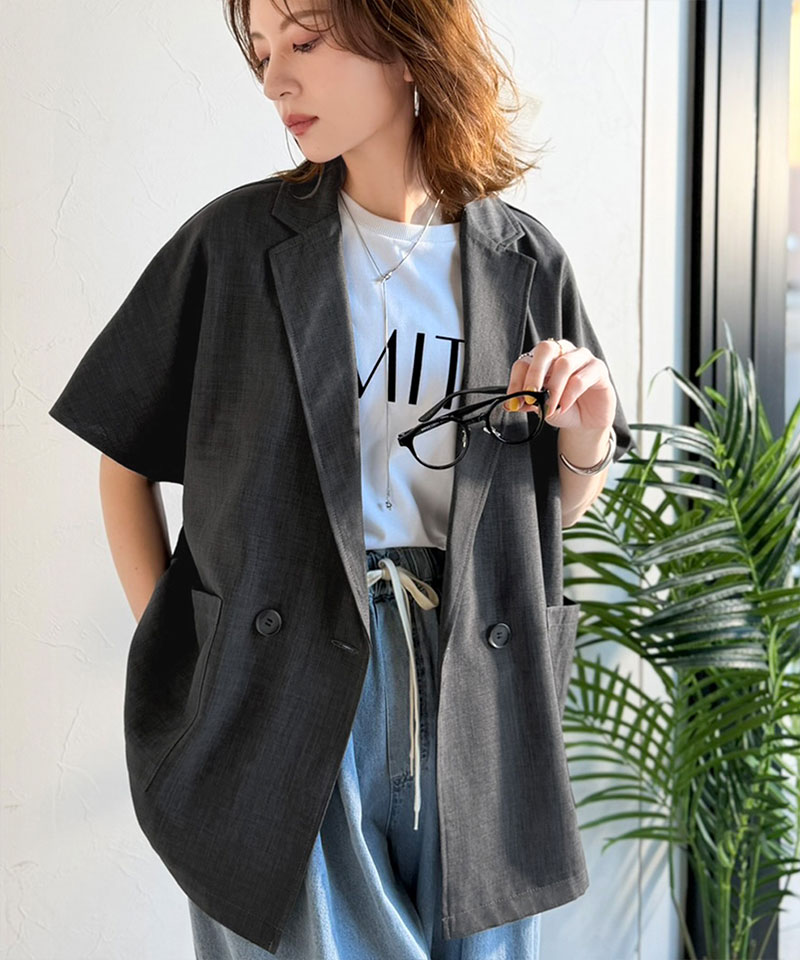 【 クラシカルエルフ classical elf 】アウター ジャケット レディース リネン ライク | classicalelf | 09