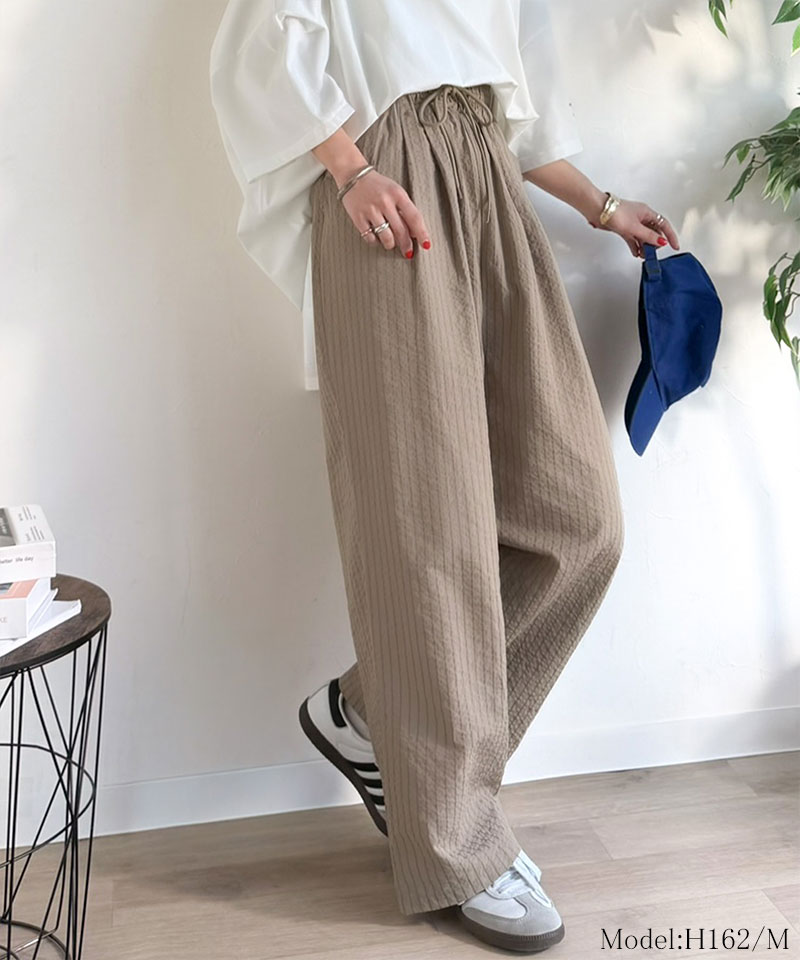 【 クラシカルエルフ classical elf 】 パンツ レディース きれいめパンツ ボトムス 涼しげ ストライプ | classicalelf | 12