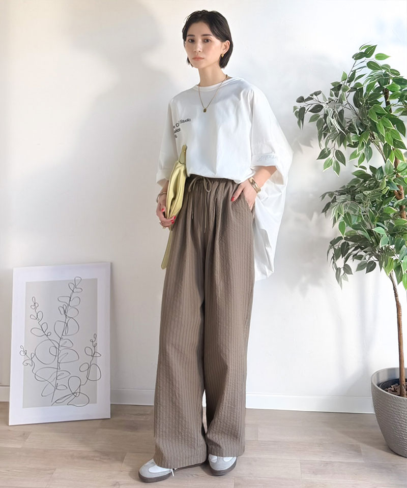 【 クラシカルエルフ classical elf 】 パンツ レディース きれいめパンツ ボトムス 涼しげ ストライプ | classicalelf | 14