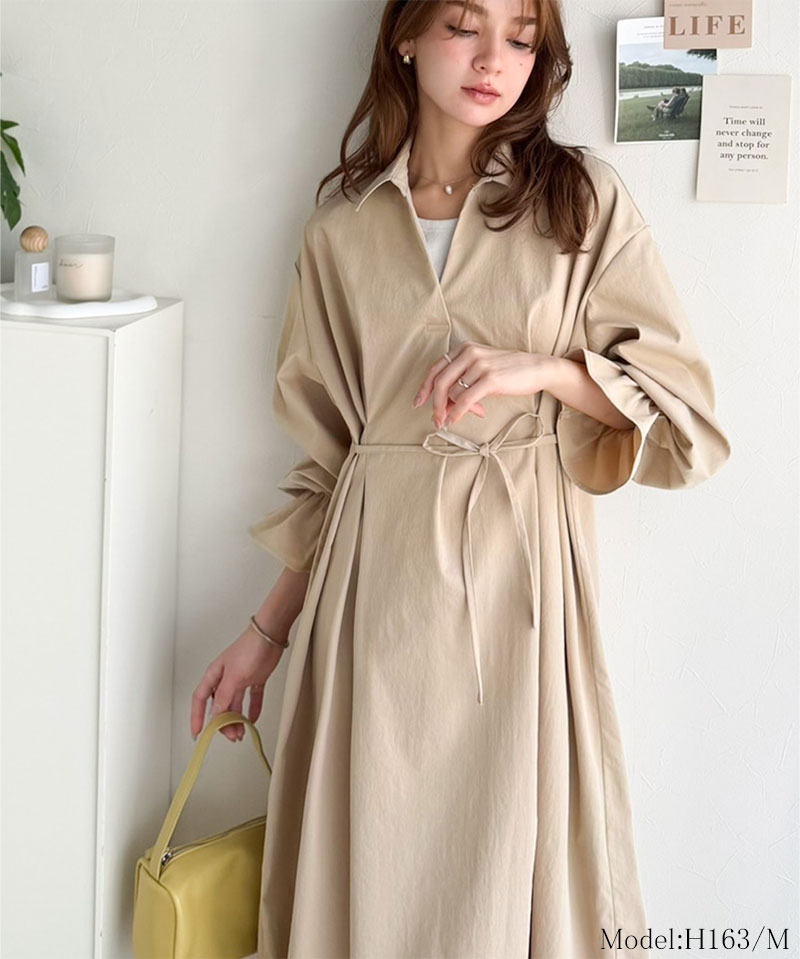 【 クラシカルエルフ classical elf 】 ワンピース 春 きれいめ レディース ウエストタック 体型カバー | classicalelf | 02