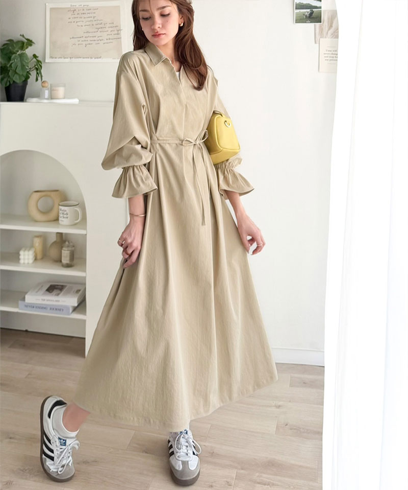 【 クラシカルエルフ classical elf 】 ワンピース 春 きれいめ レディース ウエストタック 体型カバー | classicalelf | 06