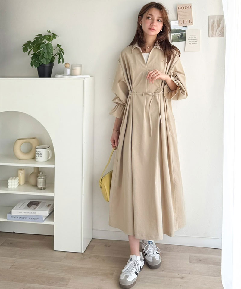 【 クラシカルエルフ classical elf 】 ワンピース 春 きれいめ レディース ウエストタック 体型カバー | classicalelf | 07