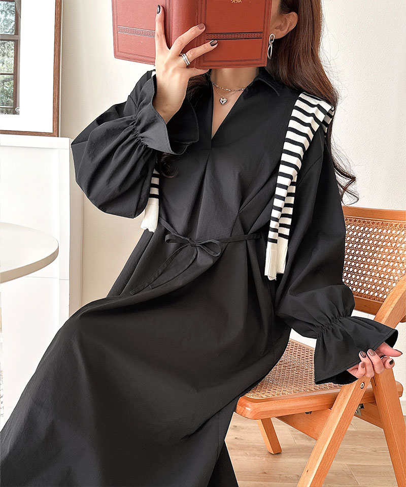 【 クラシカルエルフ classical elf 】 ワンピース 春 きれいめ レディース ウエストタック 体型カバー | classicalelf | 15