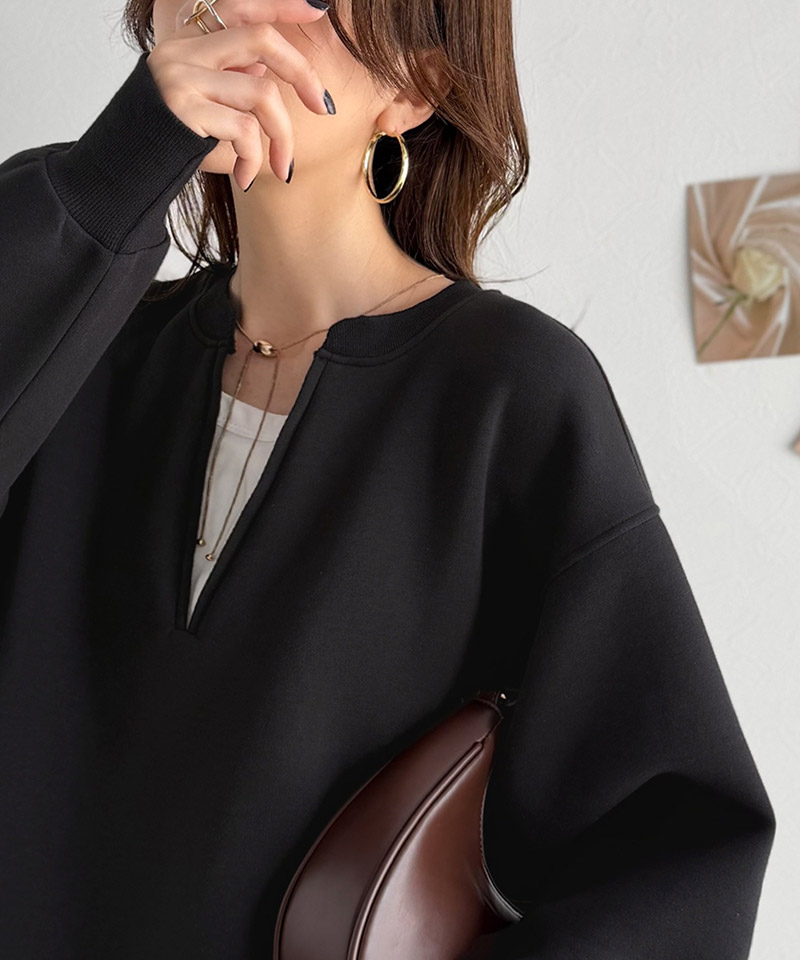《Maiko Amemoriコラボ》ダンボールニット×Tシャツドッキングトップス Classical Elf クラシカルエルフ ce1010656 | classicalelf | 05