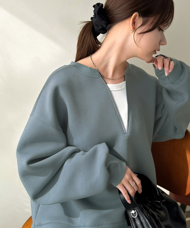 《Maiko Amemoriコラボ》ダンボールニット×Tシャツドッキングトップス Classical Elf クラシカルエルフ ce1010656 | classicalelf | 15