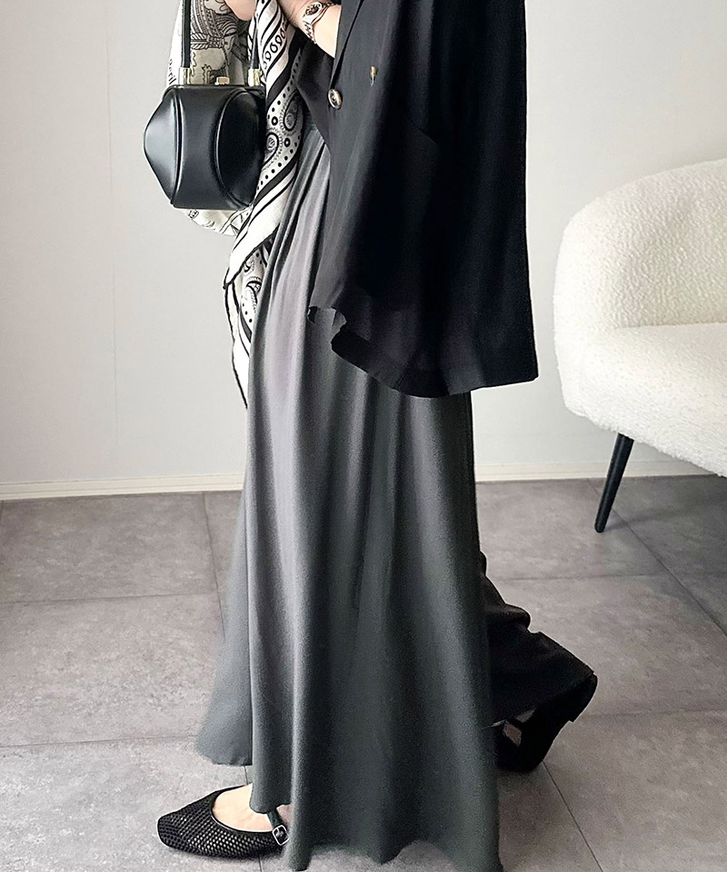 【 クラシカルエルフ classical elf 】フレア ワイドパンツ ボトムス パンツ レディース ウエストギャザー レーヨン ゆったり 軽やか リラックス 上品 | classicalelf | 10