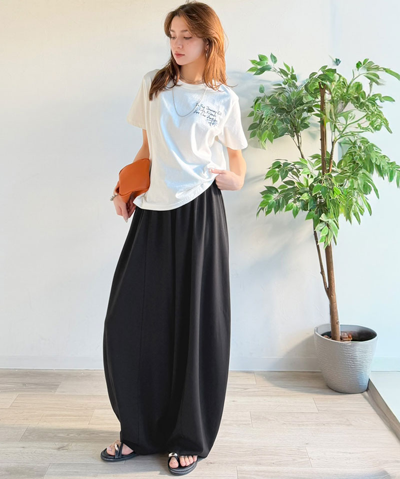 【 クラシカルエルフ classical elf 】 楽ちん ウエスト ゴム イージーパンツ レディース ボトムス パンツ ポンチボリューム コクーンパンツ | classicalelf | 04