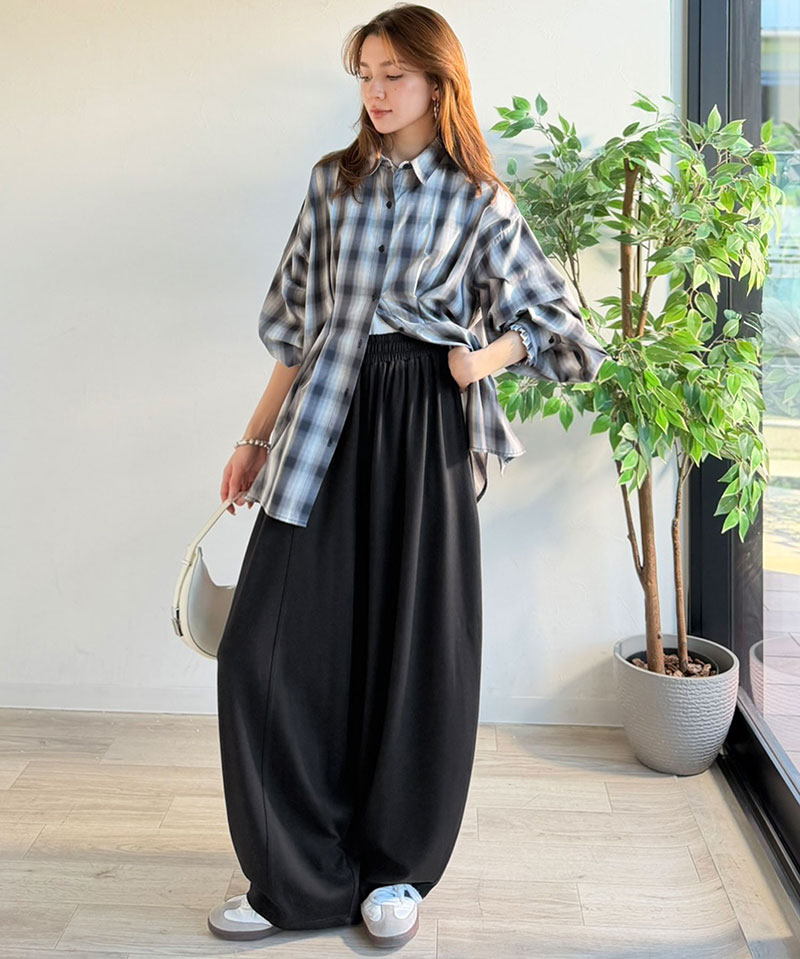 【 クラシカルエルフ classical elf 】 楽ちん ウエスト ゴム イージーパンツ レディース ボトムス パンツ ポンチボリューム コクーンパンツ | classicalelf | 06