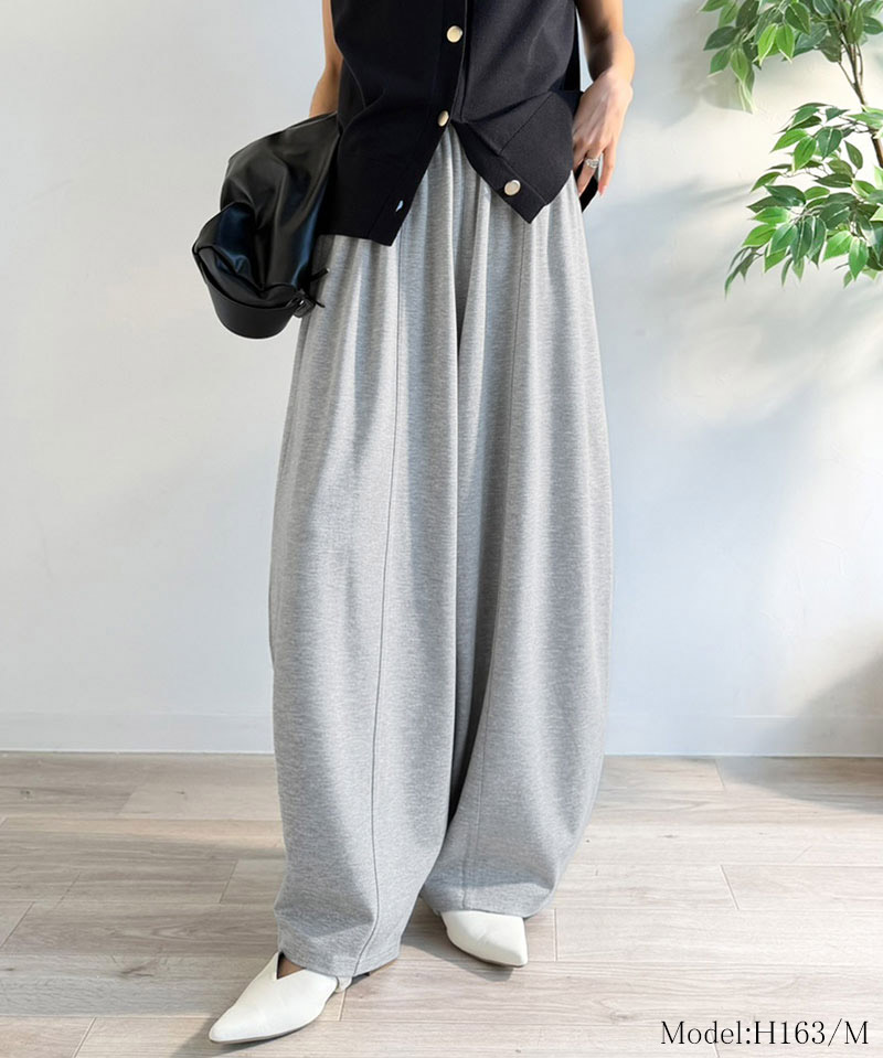 【 クラシカルエルフ classical elf 】 楽ちん ウエスト ゴム イージーパンツ レディース ボトムス パンツ ポンチボリューム コクーンパンツ | classicalelf | 07