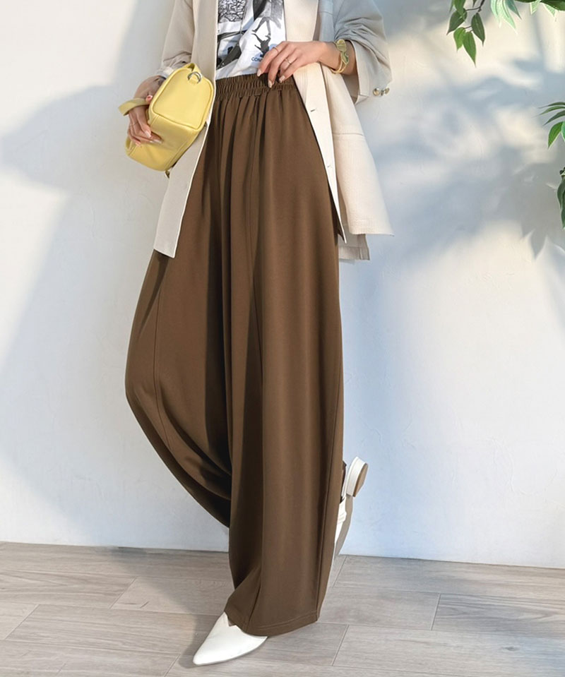 【 クラシカルエルフ classical elf 】 楽ちん ウエスト ゴム イージーパンツ レディース ボトムス パンツ ポンチボリューム コクーンパンツ | classicalelf | 13