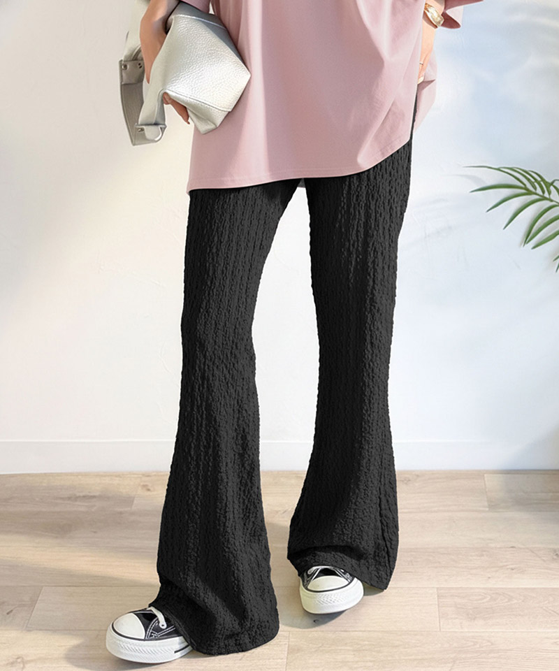 【 クラシカルエルフ classical elf 】ボトムス パンツ レディース ジャガード セミフレアパンツ | classicalelf | 06