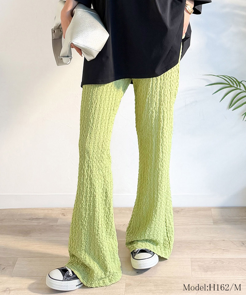 【 クラシカルエルフ classical elf 】ボトムス パンツ レディース ジャガード セミフレアパンツ | classicalelf | 11