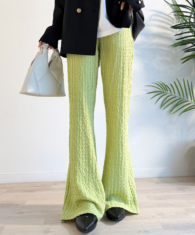 【 クラシカルエルフ classical elf 】ボトムス パンツ レディース ジャガード セミフレアパンツ | classicalelf | 12