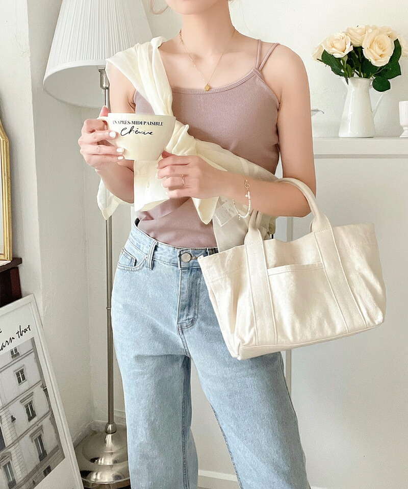 トップス キャミソール レディース Wストラップ カップ付 棉混 リブ 素材 キャミ 華奢見え ストレスフリー 涼しい レイヤードコーデ | classicalelf | 07