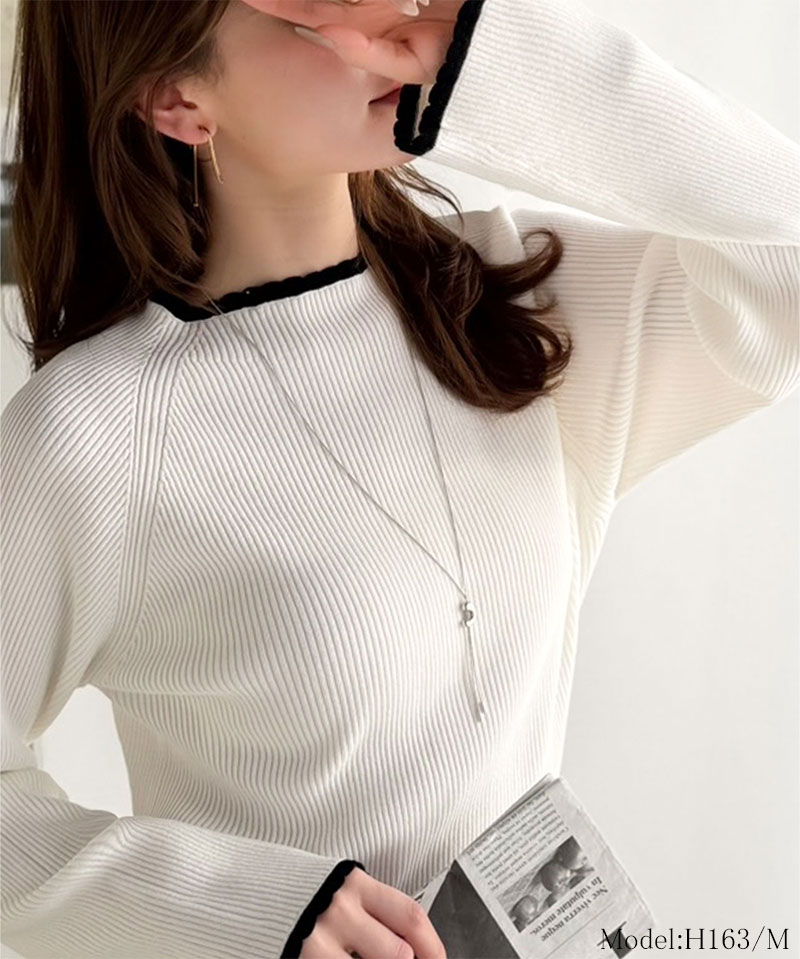 【 クラシカルエルフ classical elf 】 ニット トップス レディース 着回し力 スカラップ デザイン | classicalelf | 02