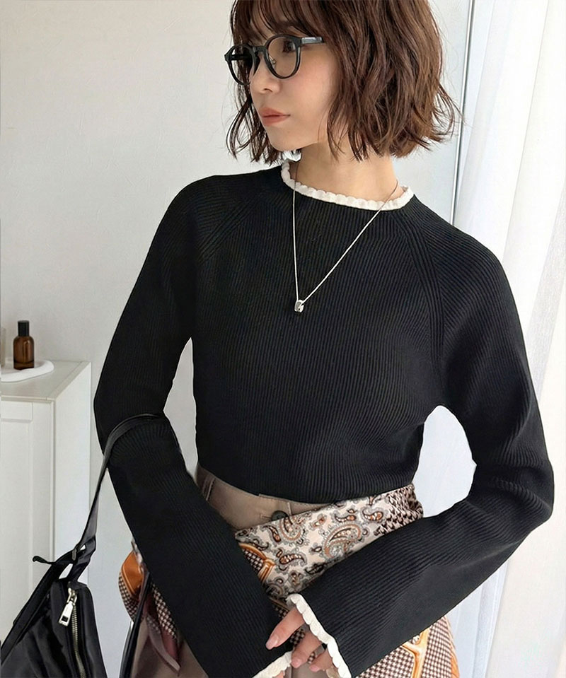 【 クラシカルエルフ classical elf 】 ニット トップス レディース 着回し力 スカラップ デザイン | classicalelf | 09