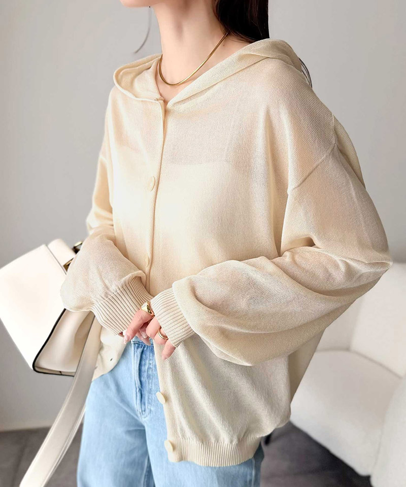 【 クラシカルエルフ classical elf 】トップス カーディガン レディース サマーニット シアー | classicalelf | 03