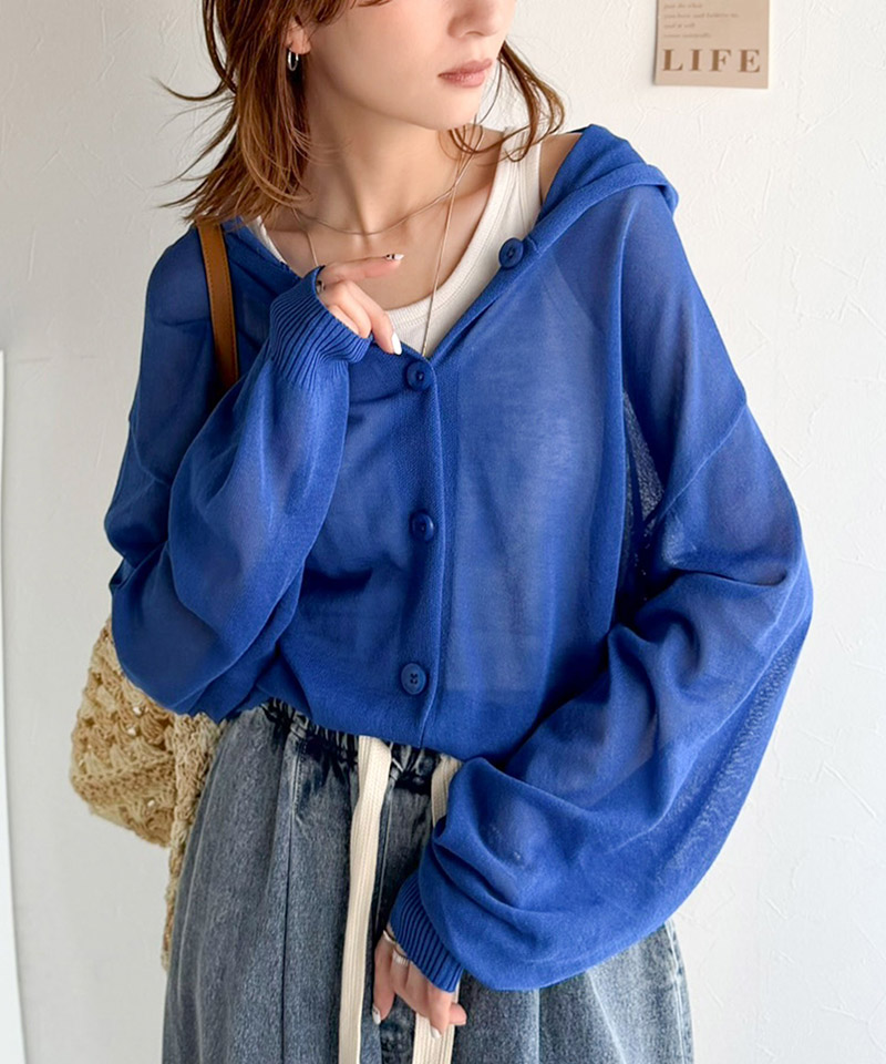 【 クラシカルエルフ classical elf 】トップス カーディガン レディース サマーニット シアー | classicalelf | 14