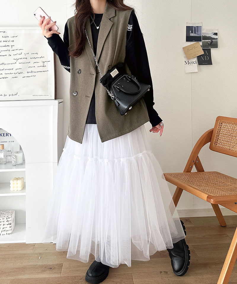 【 クラシカルエルフ classical elf 】 ベスト レディース おしゃれ トップス ジレ 上品 ダブルジャケット セレモニー 羽織る こなれ感 軽量 | classicalelf | 10