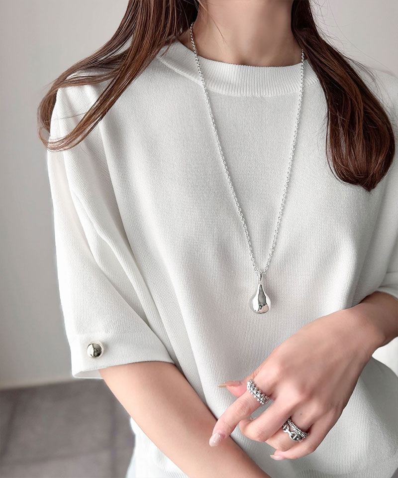 【 クラシカルエルフ classical elf 】トップス ニット レディース ゴールド ボタン 使い | classicalelf | 04