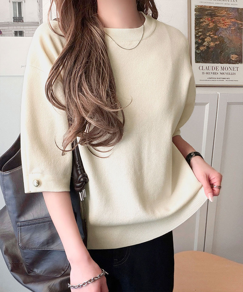 【 クラシカルエルフ classical elf 】トップス ニット レディース ゴールド ボタン 使い | classicalelf | 11